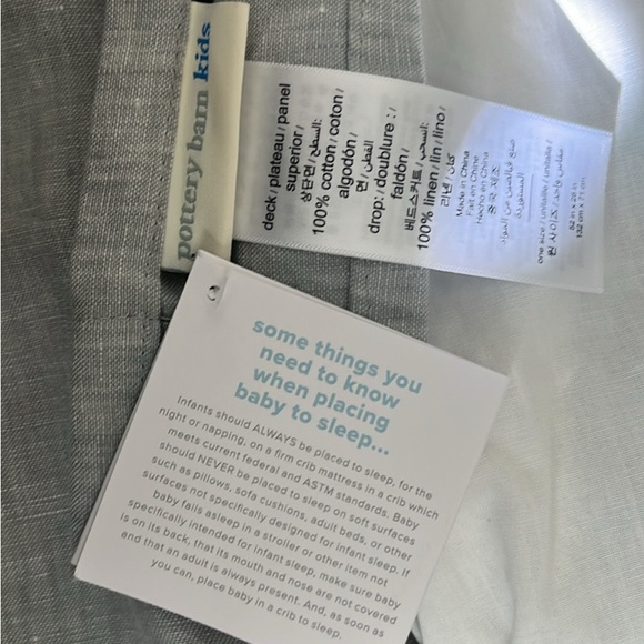 Pottery Barn Kids Baby Crib Set - Crib Skirt and 3 Fitted Crib Sheets - Picture 8 of 10